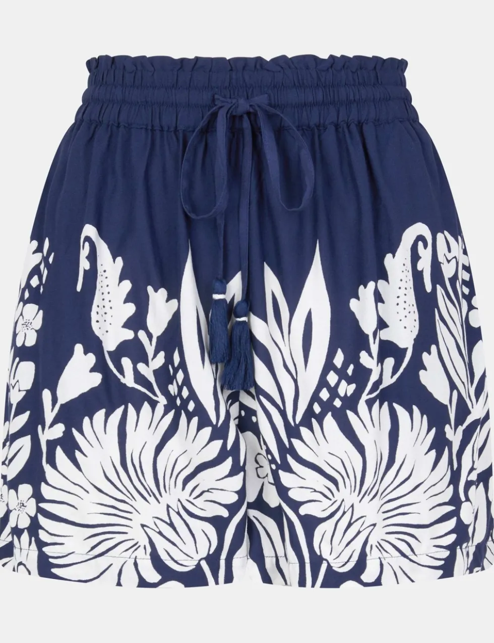Floral Border Print Shorts