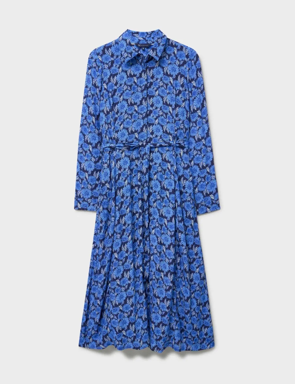 Floral Button Through Midi Shirt Dress