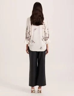 Floral Collared Relaxed Shirt