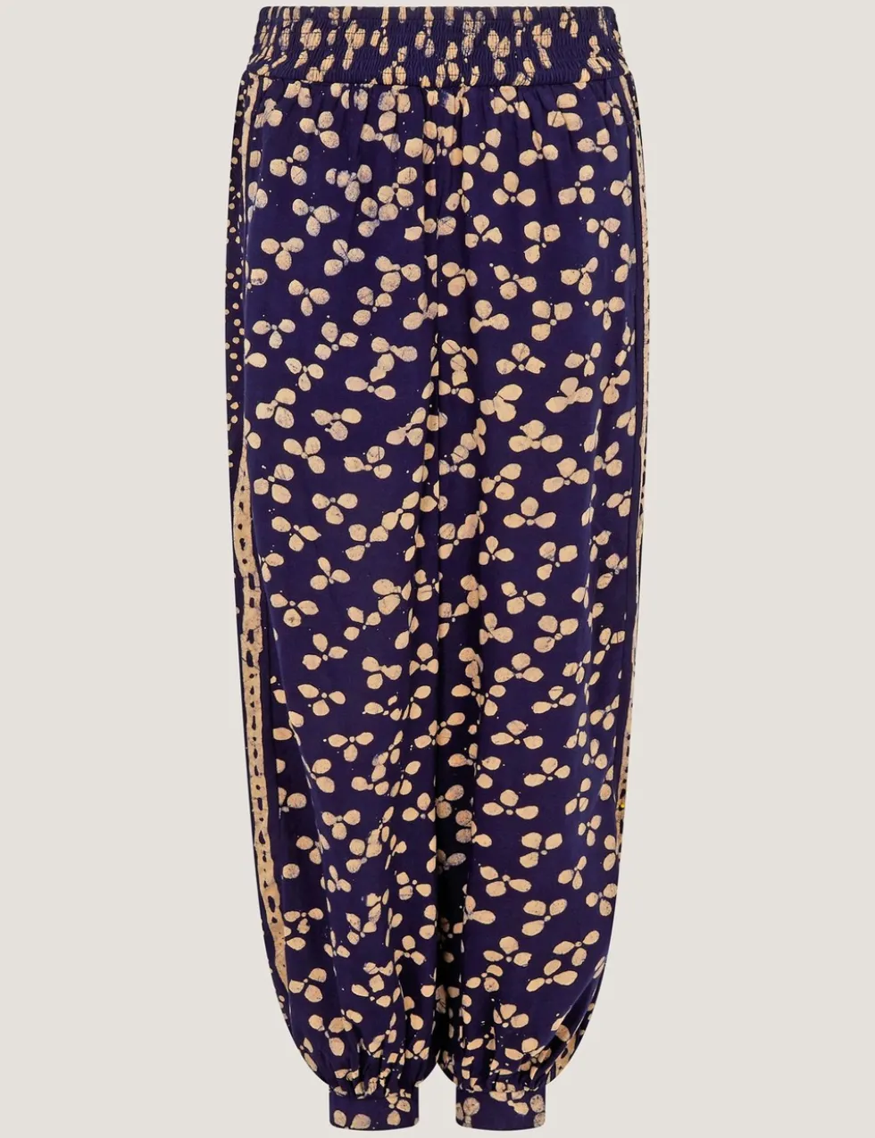 Floral Cuffed Wide Leg Trousers