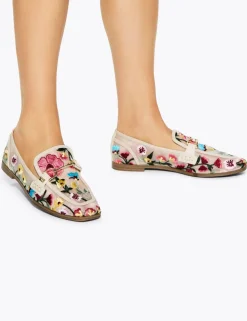 Floral Flat Loafers