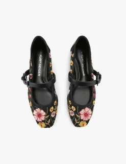 Floral Flat Mesh Ballet Flats