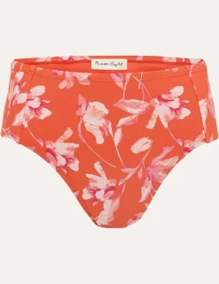 Floral High Waisted Bikini Bottoms