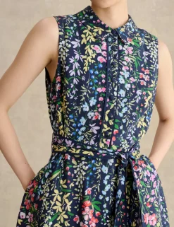 Floral Knee Length Skater Dress