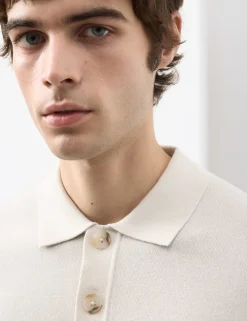 Floral Knitted Polo Shirt