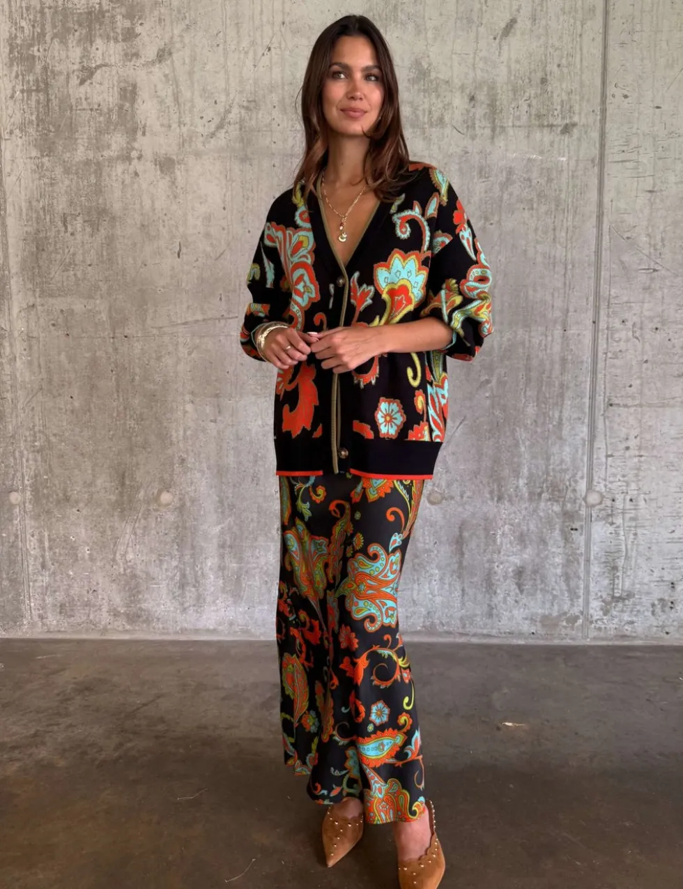 Floral Maxi Wrap Skirt