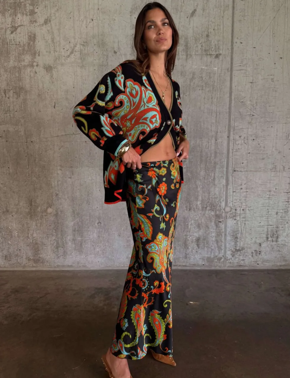 Floral Maxi Wrap Skirt