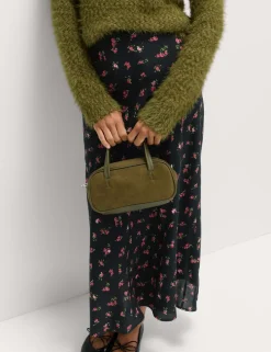Floral Midaxi A-Line Skirt
