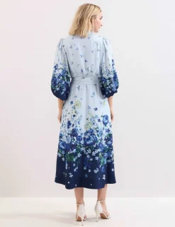 Floral Midaxi Shirt Dress