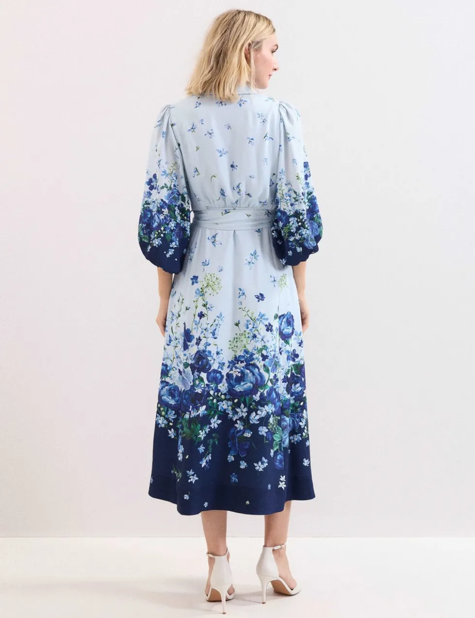 Floral Midaxi Shirt Dress