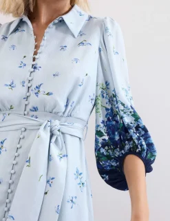 Floral Midaxi Shirt Dress