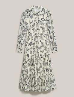 Floral Midi Shirt Dress