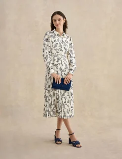 Floral Midi Shirt Dress