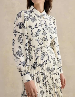 Floral Midi Shirt Dress