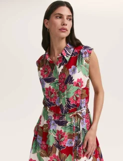 Floral Midi Shirt Dress