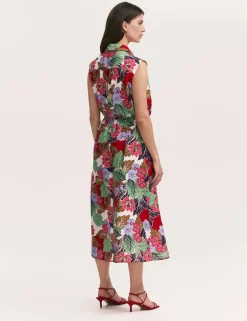 Floral Midi Shirt Dress