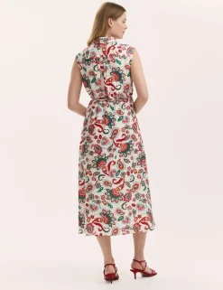 Floral Midi Shirt Dress