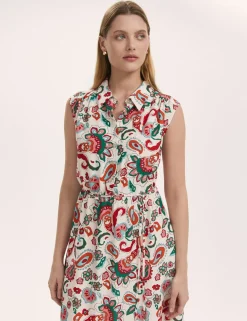 Floral Midi Shirt Dress