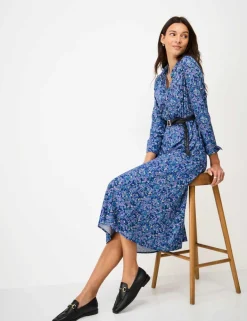 Floral Midi Shirt Dress