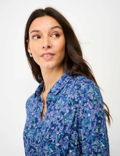 Floral Midi Shirt Dress