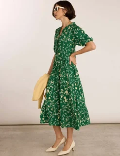 Floral Midi Tea Dress