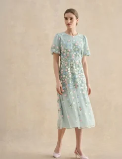 Floral Midi Tea Dress