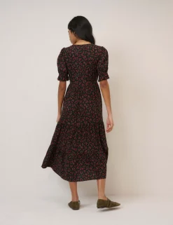 Floral Midi Tiered Dress