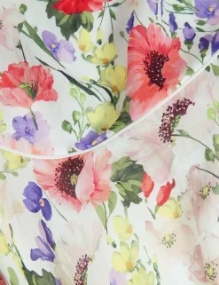 Floral Midi Waisted Dress