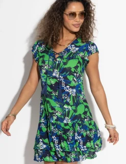 Floral Mini Beach Dress