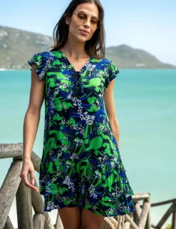 Floral Mini Beach Dress