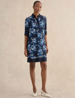 Floral Mini Shirt Dress
