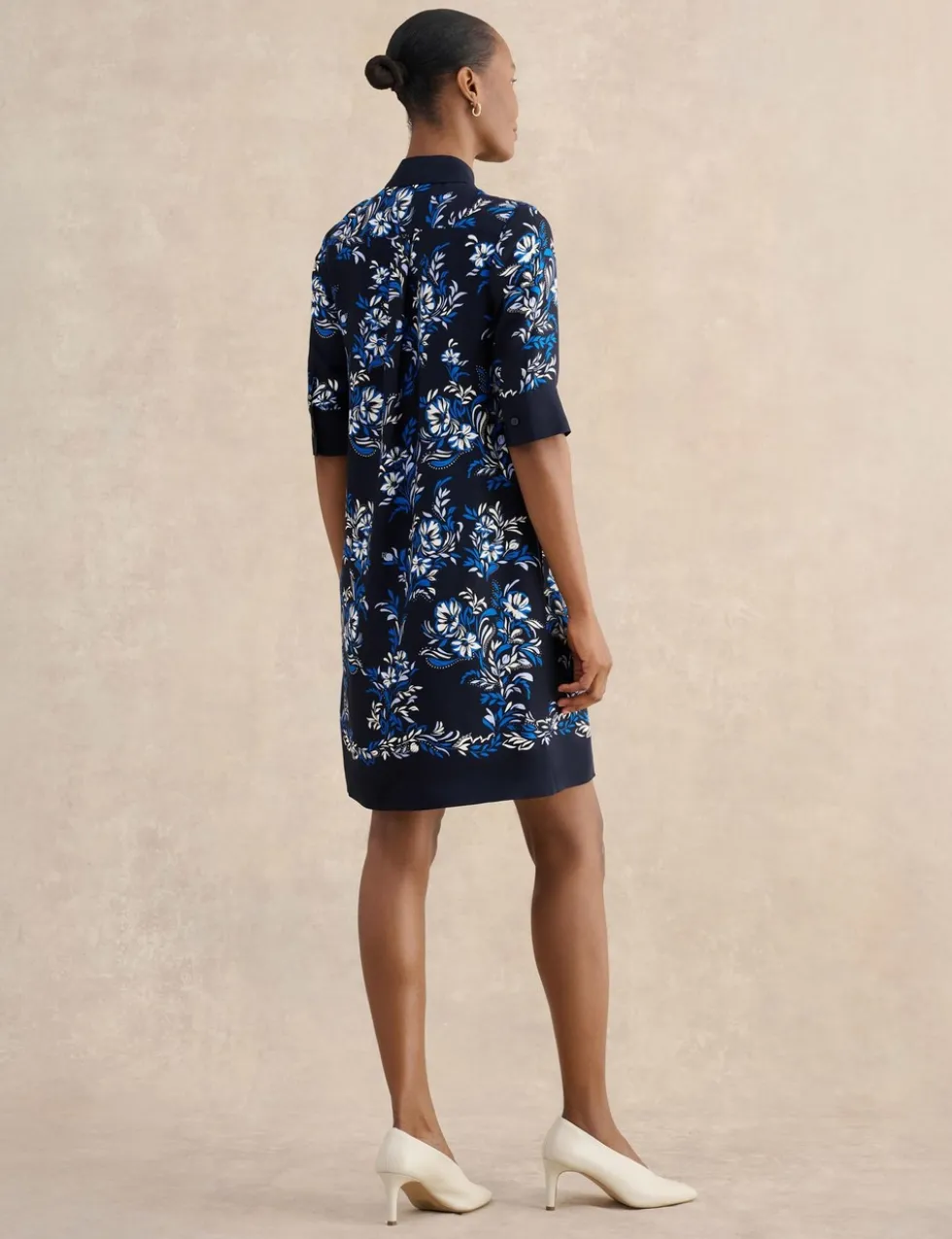 Floral Mini Shirt Dress