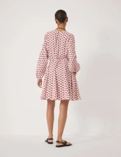 Floral Mini Smock Dress