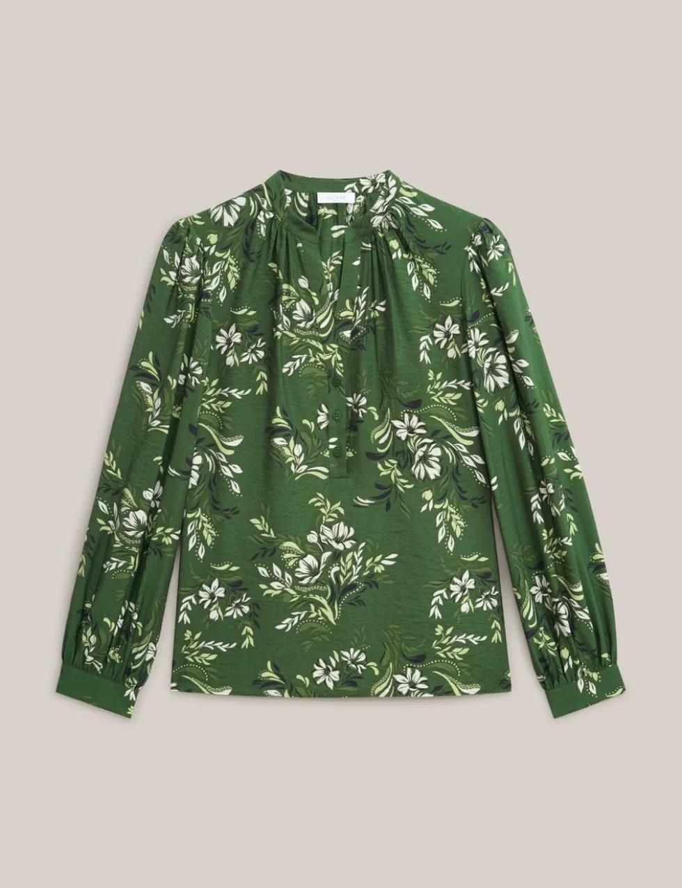 Floral Notch Neck Blouse