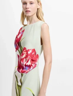Floral One Shoulder Midaxi Column Dress