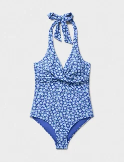 Floral Padded Halterneck Swimsuit