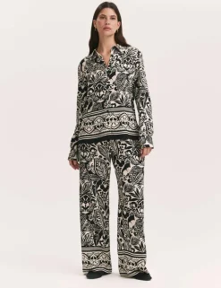 Floral Print Collared Shirt
