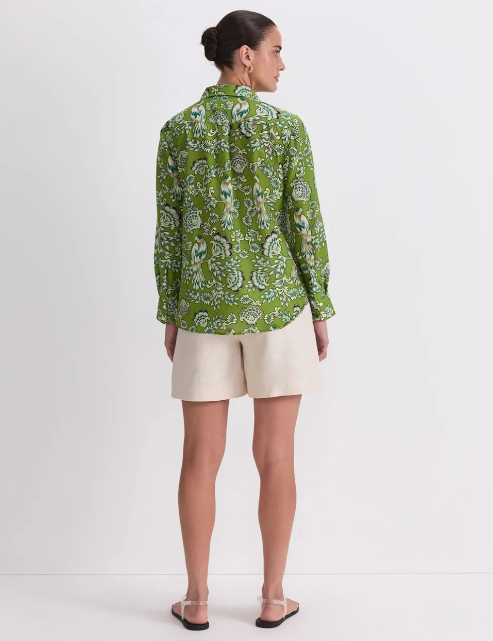 Floral Shirt with Silk