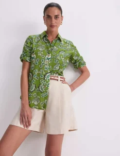 Floral Shirt with Silk