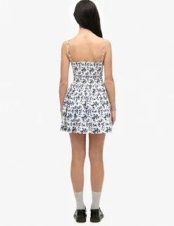 Floral Sweetheart Neck Cami Mini Dress