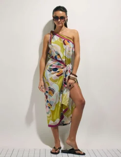 Floral Tie Detail One Shoulder Cami Top