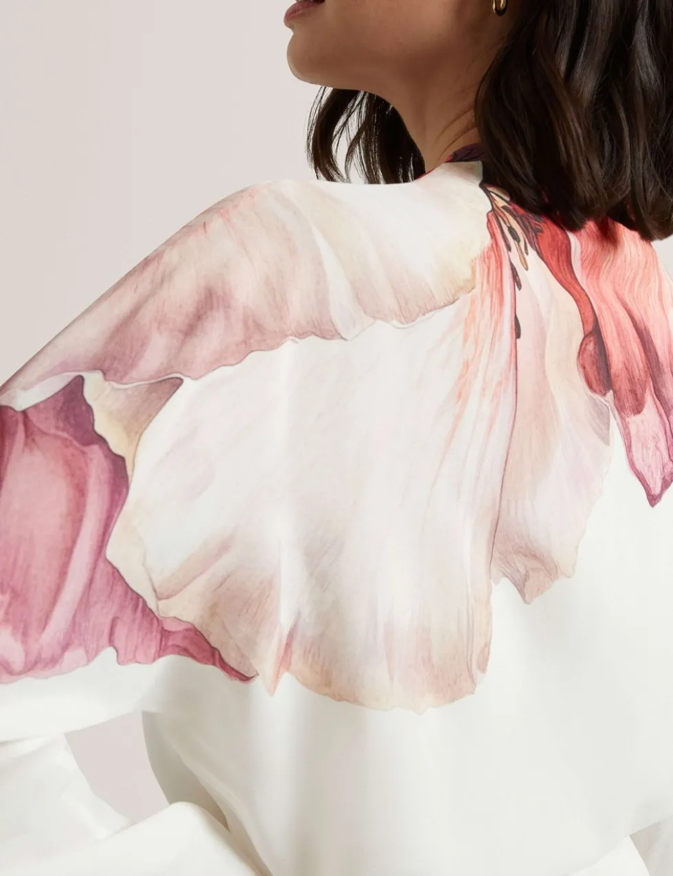 Floral Tie Detail Wrap Blouse