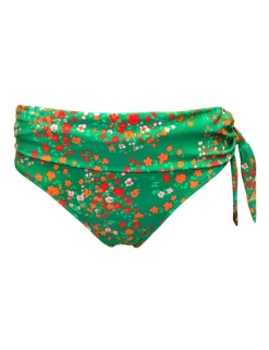 Floral Tie Foldover Bikini Bottoms