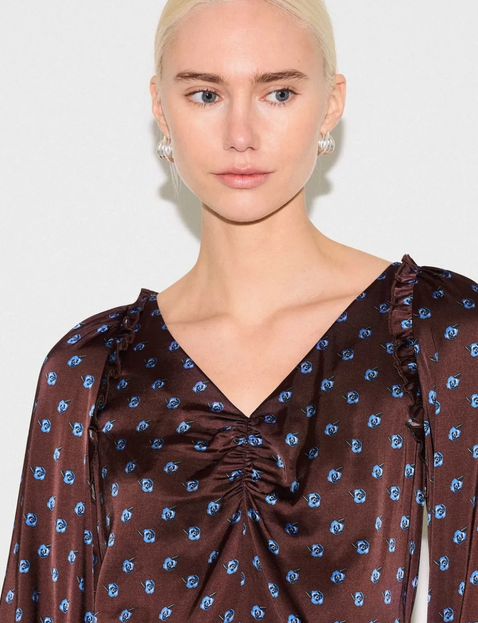 Floral V-Neck Blouse
