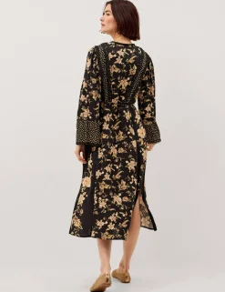 Floral V-Neck Midi Dress