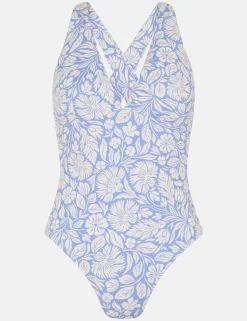 Floral V-Neck Swimsuit