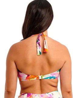 Floral Wired Padded Bandeau Bikini Top