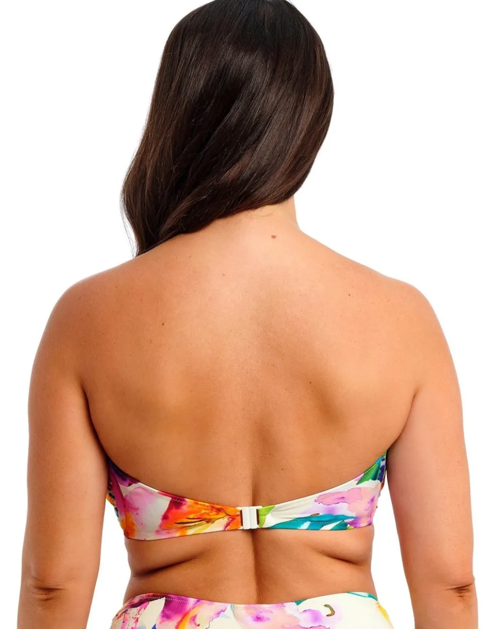 Floral Wired Padded Bandeau Bikini Top
