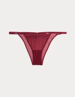 Florence Embroidery Tanga Brazilian Knickers