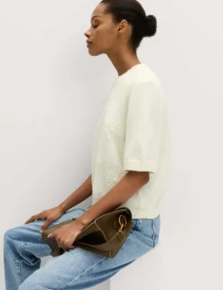 Flower Knitted Top With Wool